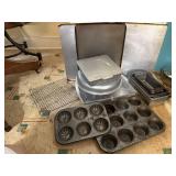 Baking pans, cake, muffin, loaf pans