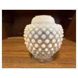 Hobnail Moonstone jar