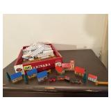 Village picket fence, cardboard playset