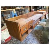 Roll top desk insert, drawers