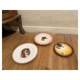 Decorative dog plates (3)