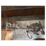 Cast iron plant hooks (2)