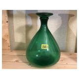 LARGE green glass bottle