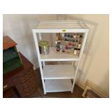 White shelving unit