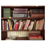 Shelf of assorted paperback books