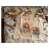 Vintage Mickey Mouse bedding, sheets, pillowcases