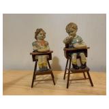 Highchair figurines (2)