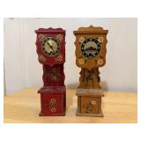 Miniature grandfather clocks (2)