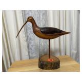 Long Billed Curlew wood carving