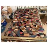 Crazy quilt, dated 1891,