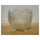 Vintage Northwood Opalescent Pearl Flowers bowl