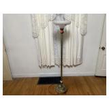 Antique milk glass floor lamp