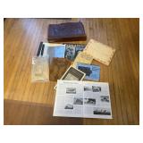 Leather portfolio, Iowa history literature