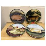 Country Farm plates (4)