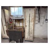 Wooden chimney cabinet, no contents included