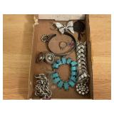 Vintage costume jewelry, butterfly brooch