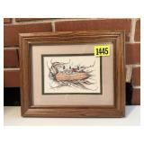 Corn farming artwork