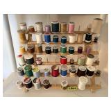 Thread spool organizer, thread included