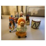 Cowboys & Indians salt & pepper shakers, figurines