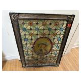 Stained glass portrait window