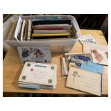 Vintage postcard collection, tote included