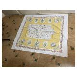 Vintage Iowa tablecloth