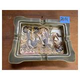 Vintage pottery ashtray