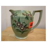 Antique floral pitcher