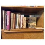Shelf of vintage, Colonial, DIY, books