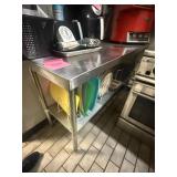 Stainless steel prep table (Table only)