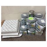 Partial Paint Cans & Tile