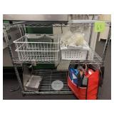 Metal Wire Shelf (Contents Included)