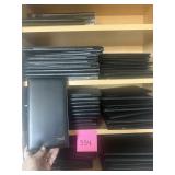 Restaurant check books and menu boards