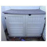 Suncast outdoor plastic storage shed