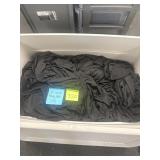 Tote round black table linens