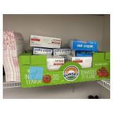 Boxes of foil, sheets, deli/patty paper, etc.