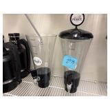 2 - 128 ounce beverage dispensers.