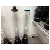 Two, 110 ounce drink dispensers with chill stick.