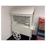 Candy, cake, etc. display push-cart on wheels