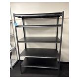 4ï¿½ x 2' x 6ï¿½ Black Metal Shelf