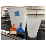 Brand new brushes with dust pans