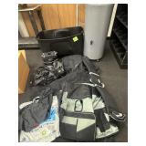 Large tote, misc bags, portable ice bin(no lid)