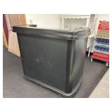 Plastic, portable bar on wheels