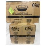 Boxes of to-go containers