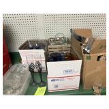 Boxes of misc. glasses and candle holders