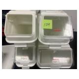 Plastic food/storage bins