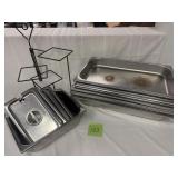 Catering pans, desert stand & lids