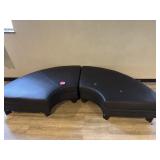 2 - Quarter Moon Ottomans