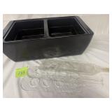 Portable bar ice chest with drink flights