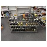 48 x 14 x 35 tall, wine rack/shelves. Rack only